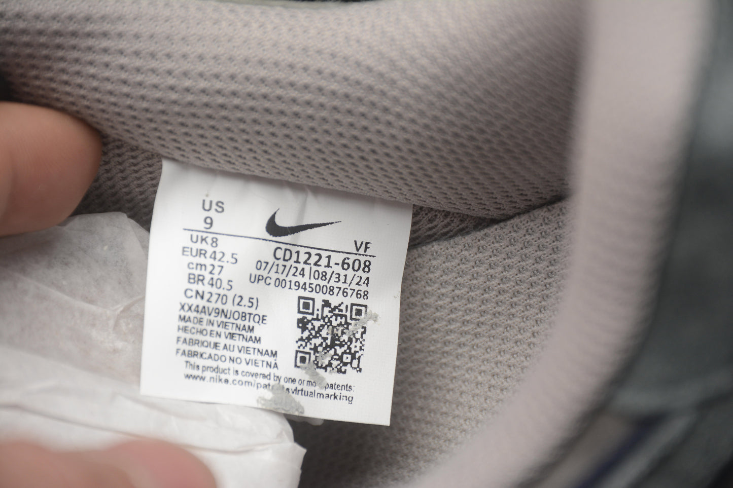 Air Force 1 Low Happy Drip / Camurça cinza