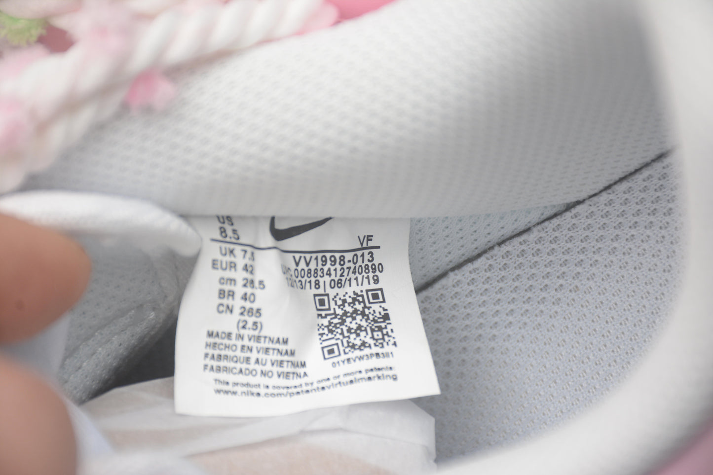 Air Force 1 Low “Cherry Blossom” rosa e verde-claro