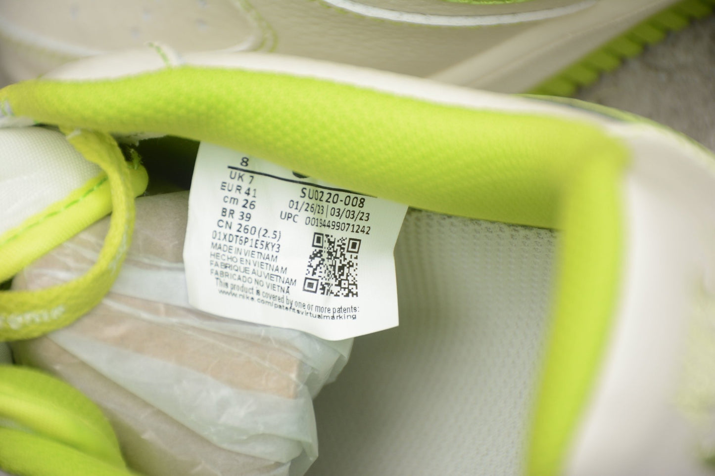 Fabrika Supply Air Force 1 ’07 White / Lime Green | zapatillas Fabrika Supply