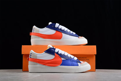 Blazer Low ’77 branco, azul e vermelho