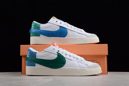 Blazer Low ’77 branco, verde e azul