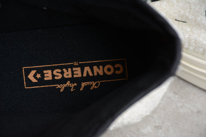 Chuck 70 HI Sherpa branco, preto e egret