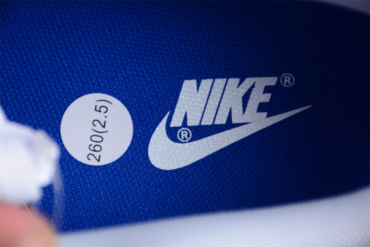 Dunk Low azul e branco