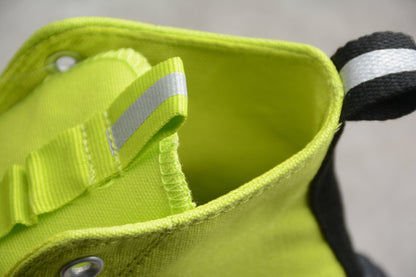 Run Star Motion HI verde-limão, preto e branco