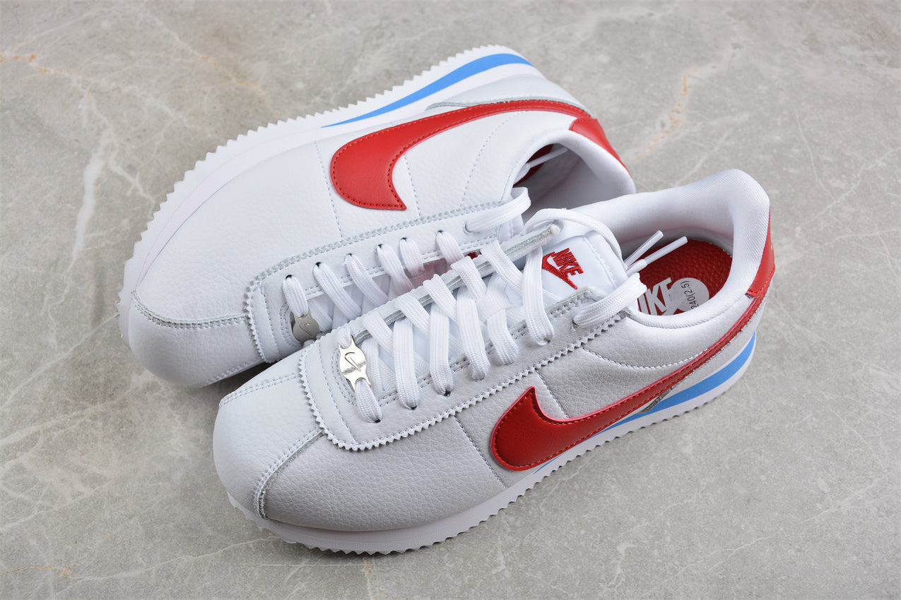 Cortez branco, vermelho e azul