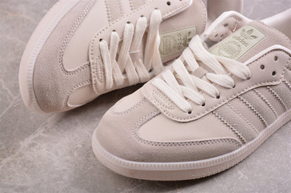 Samba Vegan bege-claro e branco