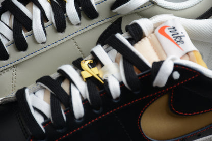 Blazer Low ’77 PRM “Swoosh 50th Anniversary” preto, bege e dourado