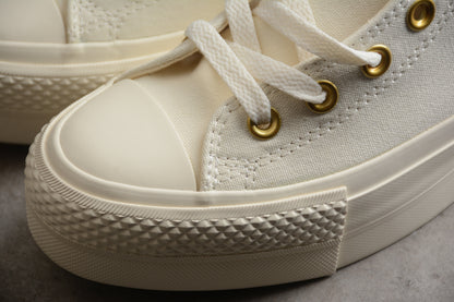 Chuck Taylor All Star Lift Plataforma HI egret e dourado