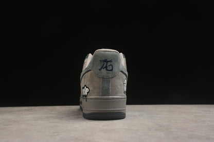 Air Force 1 Low Happy Drip / Camurça cinza