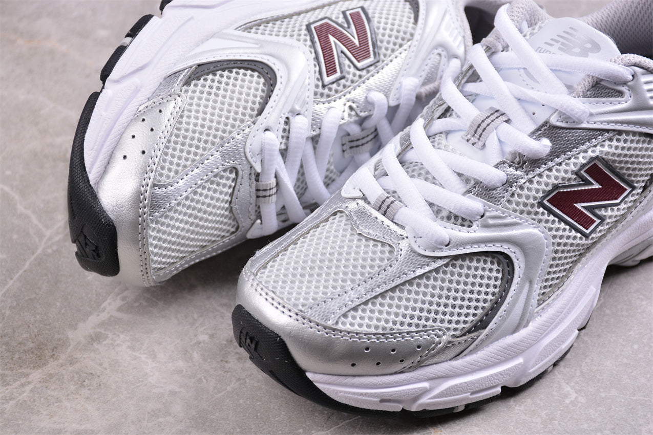 NB 530 prateadas e bordô