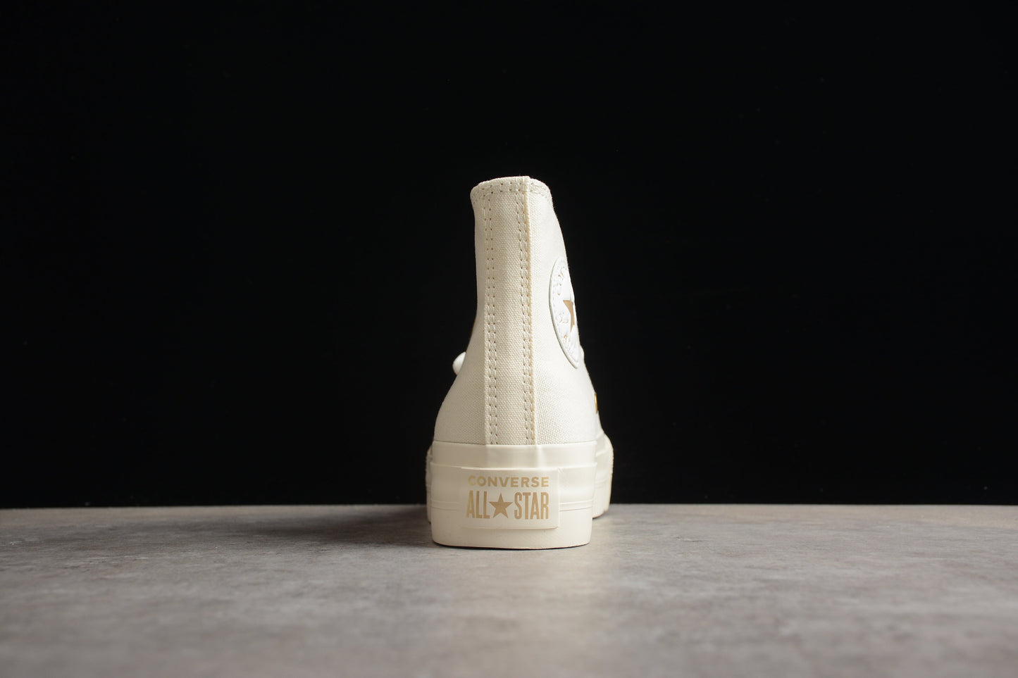 Chuck Taylor All Star Lift Plataforma HI egret e dourado
