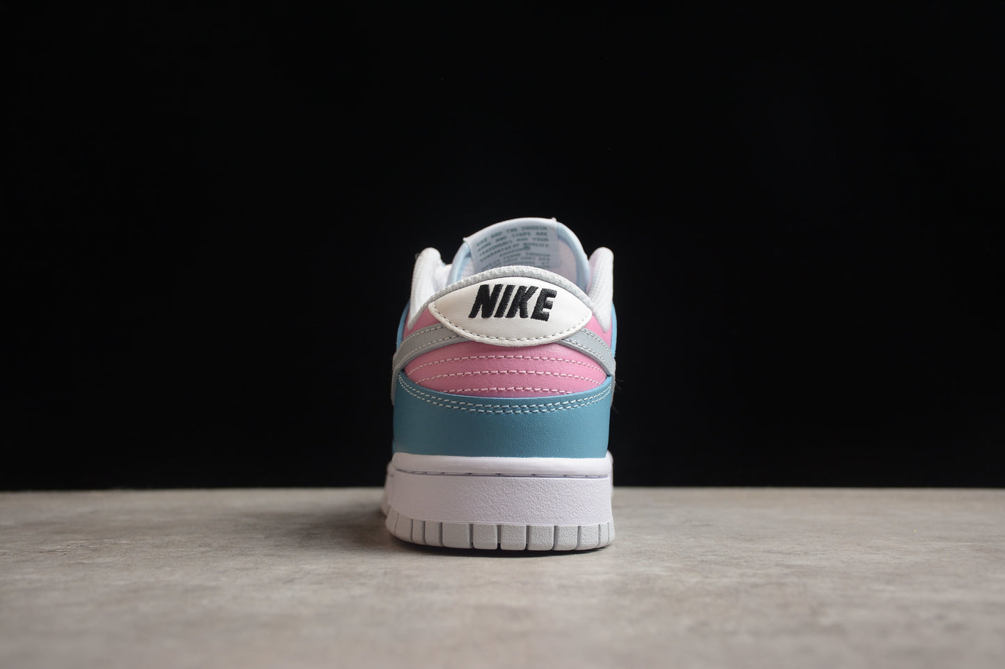 Dunk Low azul, celeste e rosa pastel