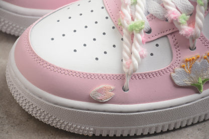 Air Force 1 Low “Cherry Blossom” rosa e verde-claro