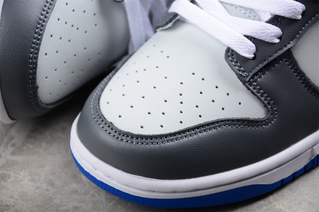 Dunk Low branco, cinzento e preto