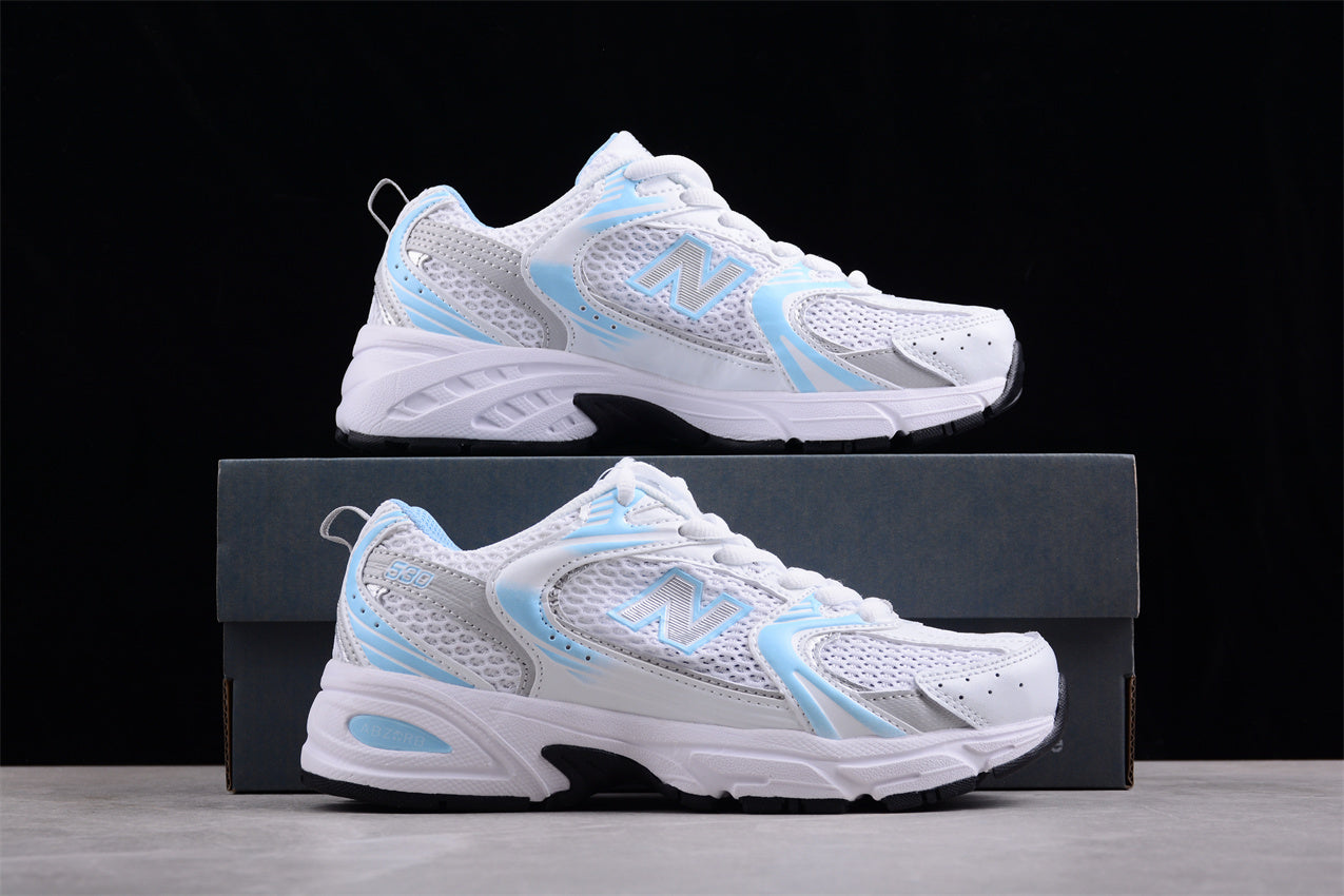 NB 530 branco e azul-celeste