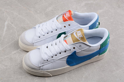 Blazer Low ’77 branco, verde e azul