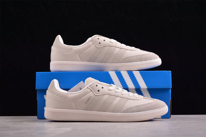 Samba Vegan bege-claro e branco