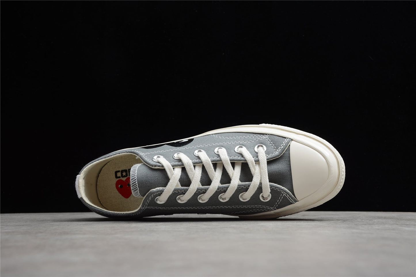 Comme des Garçons Play Chuck 70 Low Plataforma cinzento