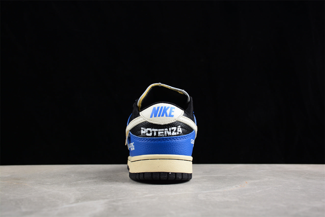 Dunk Low “Calsonic Nissan Impul” azul e branco
