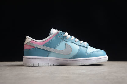 Dunk Low azul, celeste e rosa pastel