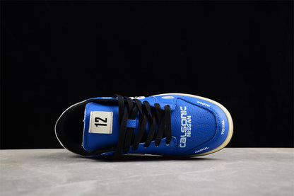 Dunk Low “Calsonic Nissan Impul” azul e branco