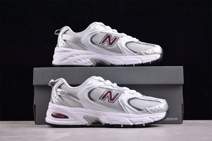 NB 530 prateadas e bordô