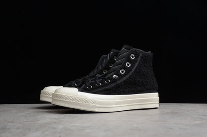 Chuck 70 HI Sherpa preto, branco e egret