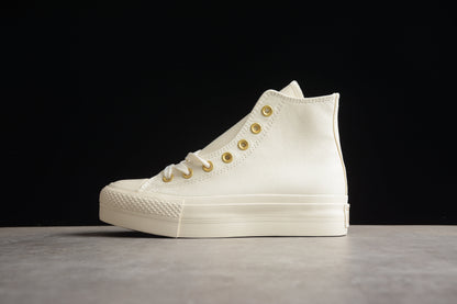 Chuck Taylor All Star Lift Plataforma HI egret e dourado