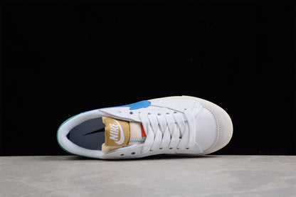 Blazer Low ’77 branco, verde e azul
