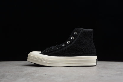Chuck 70 HI Sherpa preto, branco e egret