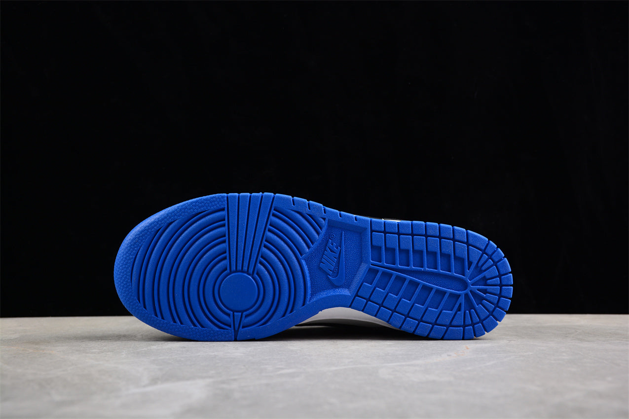 Dunk Low branco, cinzento e preto