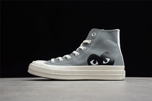 Comme des Garçons Play Chuck 70 HI Plataforma cinzento