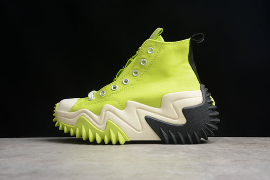 Run Star Motion HI verde-limão, preto e branco