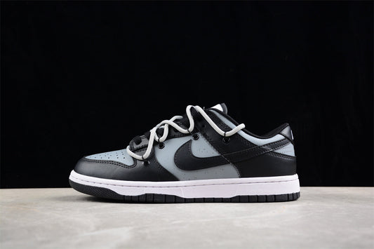 Dunk Low cinzento e preto