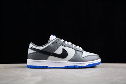 Dunk Low branco, cinzento e preto