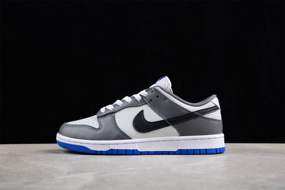 Dunk Low branco, cinzento e preto