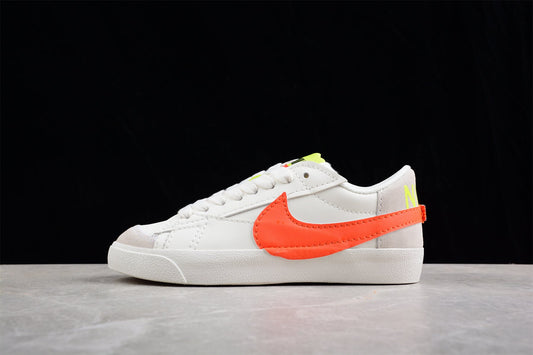 Blazer Low ’77 branco, laranja e verde-limão