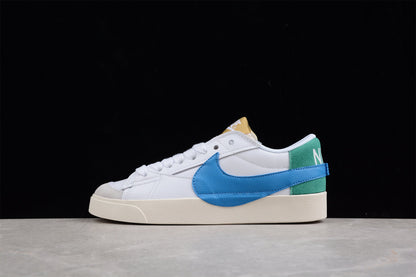 Blazer Low ’77 branco, verde e azul