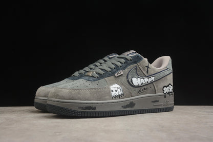 Fabrika Supply Air Force 1 Low Happy Drip / Grey Suede | zapatillas Fabrika Supply