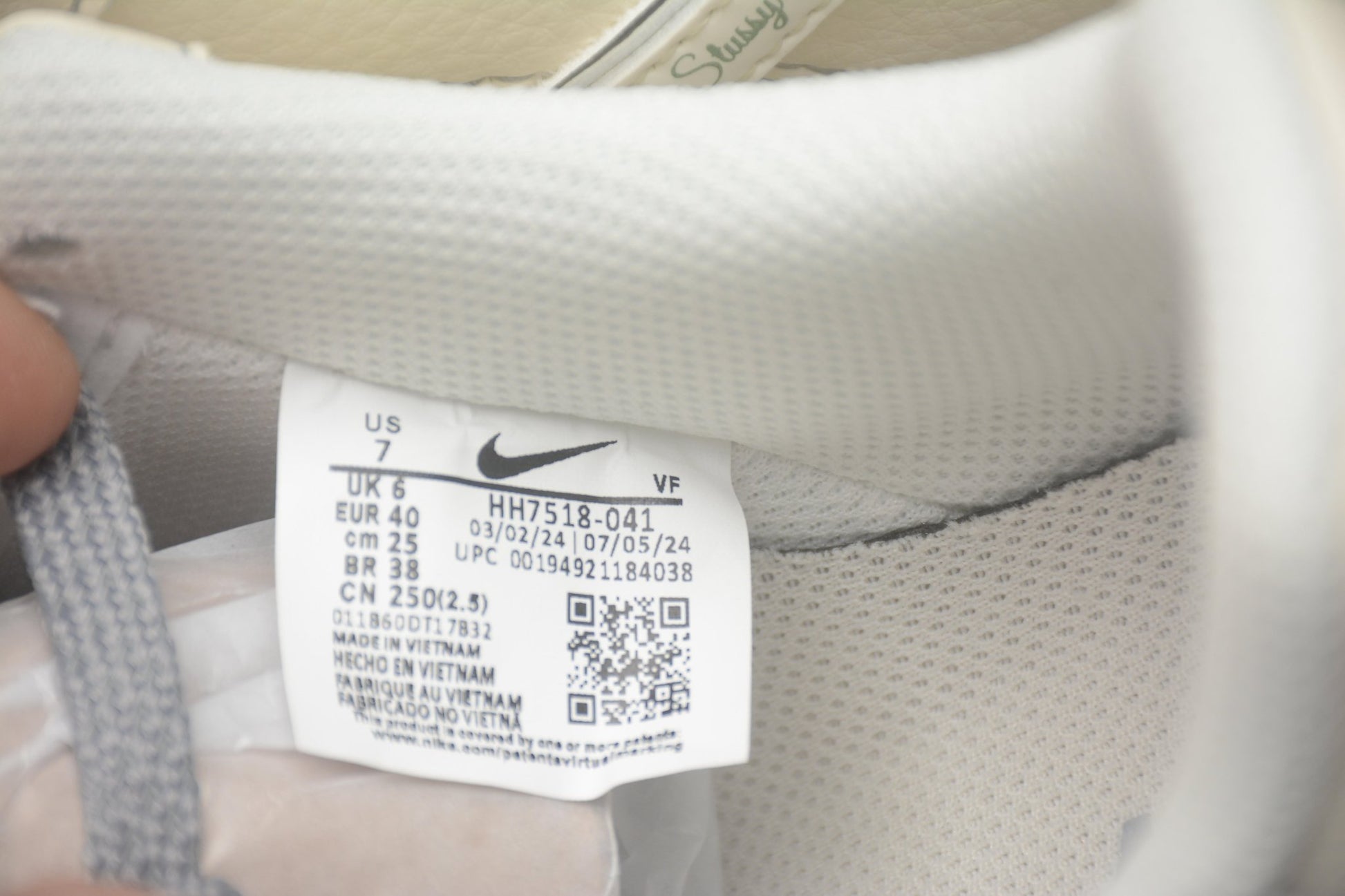 Fabrika Supply Air Force 1 Low x Stüssy Beige / Grey | zapatillas Fabrika Supply