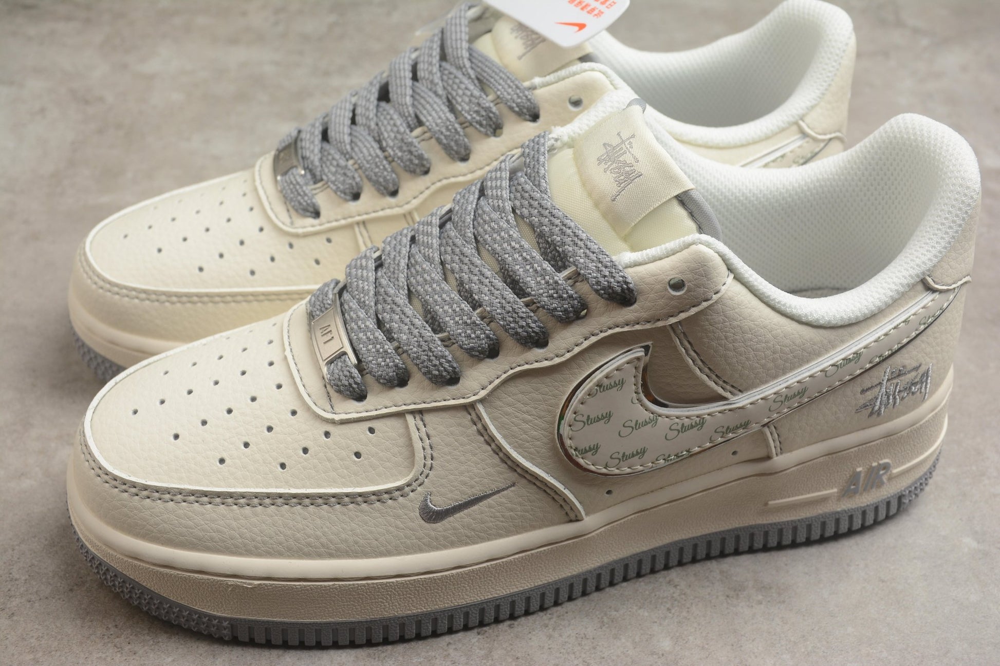 Fabrika Supply Air Force 1 Low x Stüssy Beige / Grey | zapatillas Fabrika Supply