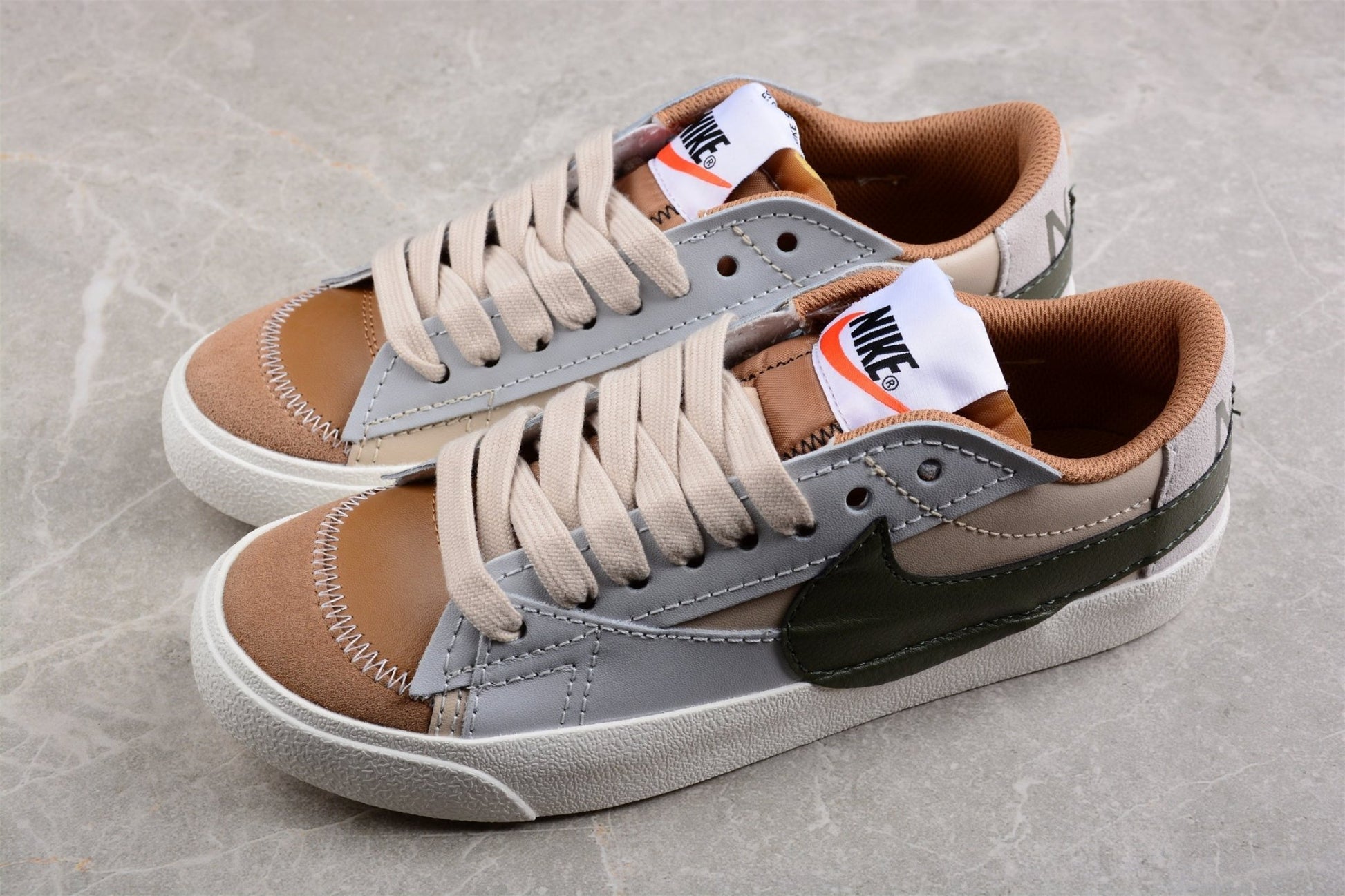 Fabrika Supply Blazer Low ’77 Beige / Olive Green | zapatillas Fabrika Supply