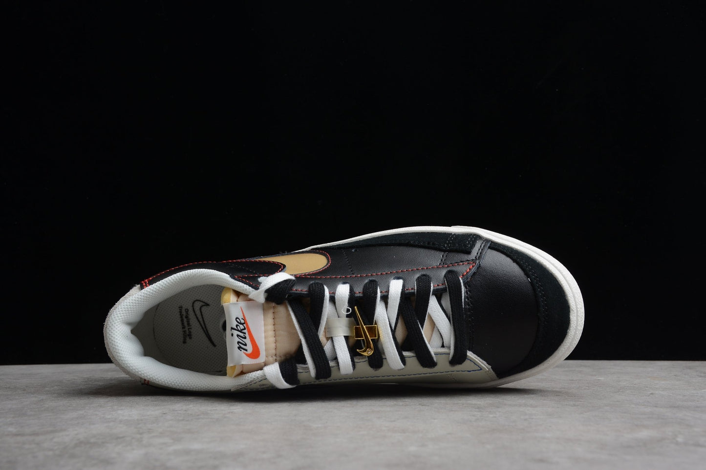 Fabrika Supply Blazer Low ’77 PRM “Swoosh 50th Anniversary” Black / Beige / Gold | zapatillas Fabrika Supply