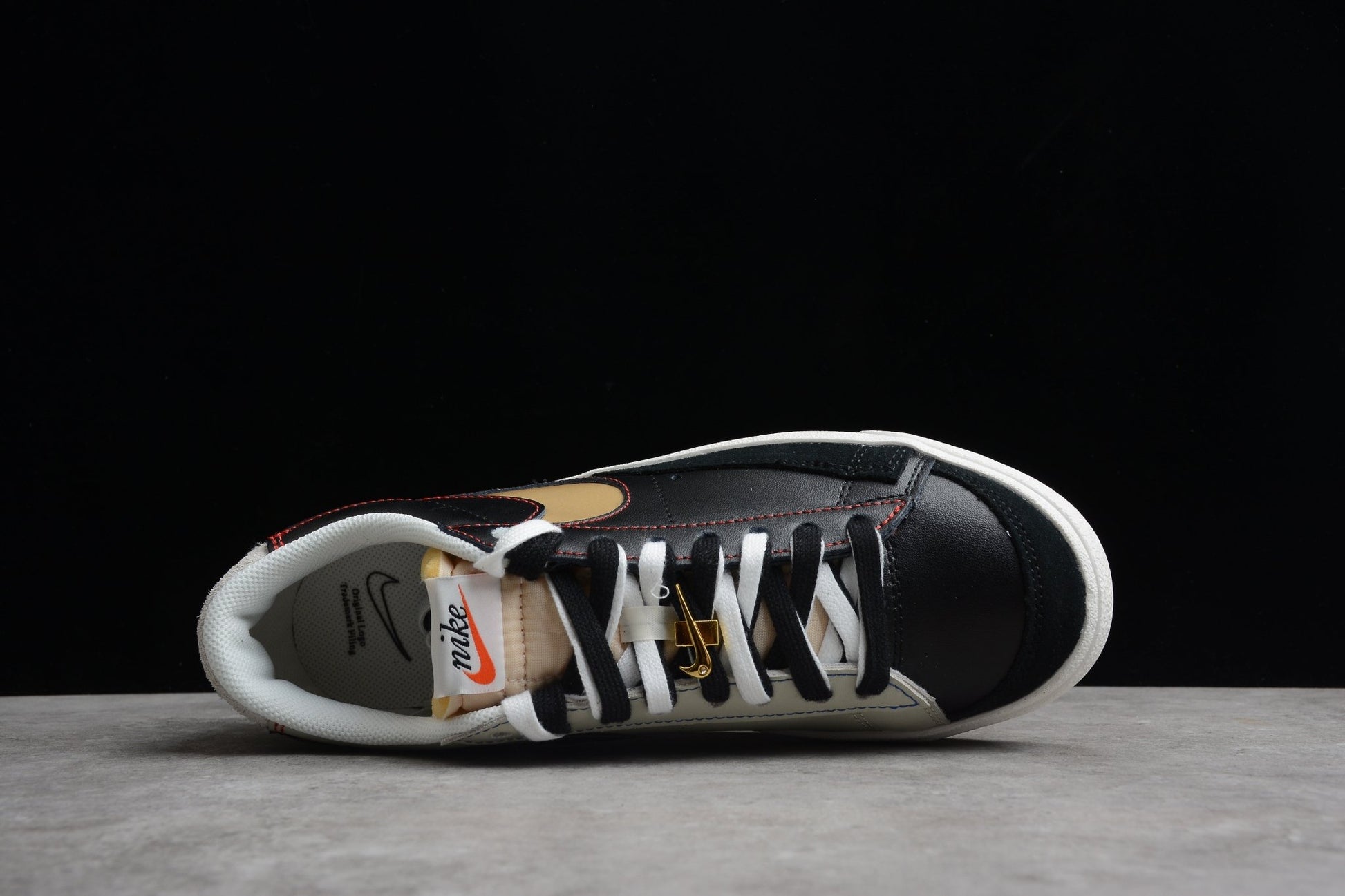 Fabrika Supply Blazer Low ’77 PRM “Swoosh 50th Anniversary” Black / Beige / Gold | zapatillas Fabrika Supply