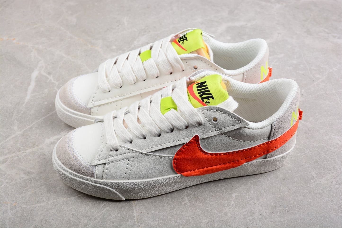 Fabrika Supply Blazer Low ’77 White / Orange / Lime Green | zapatillas Fabrika Supply