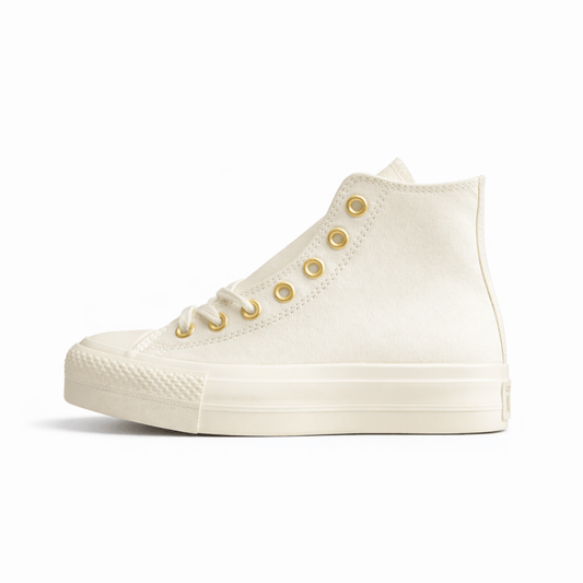 Essenza Rosa Chuck Taylor All Star Lift Platform HI Egret / Gold | zapatillas Essenza Rosa