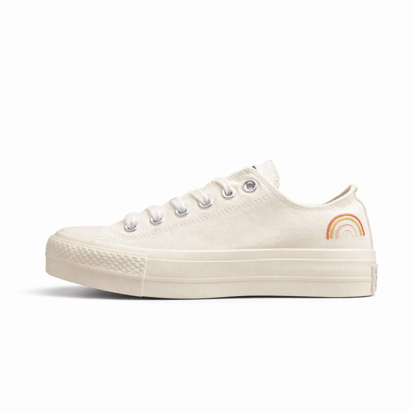 Fabrika Supply Chuck Taylor All Star Rainbow Platform Low White / Cream | zapatillas Fabrika Supply