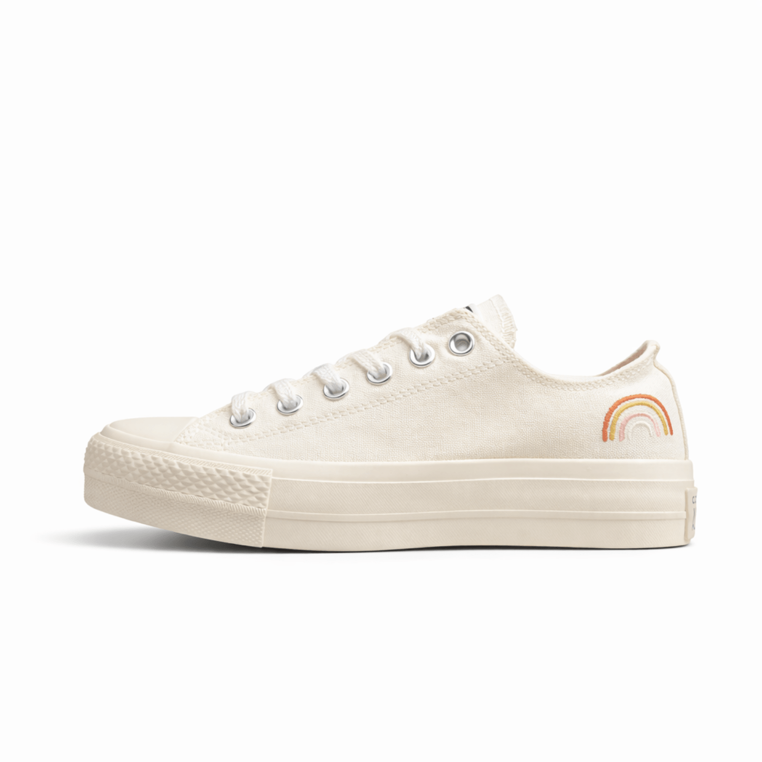 Fabrika Supply Chuck Taylor All Star Rainbow Platform Low White / Cream | zapatillas Fabrika Supply