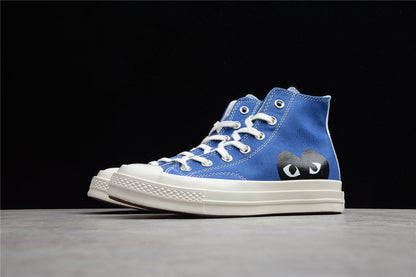 Fabrika Supply Comme des Garçons Play Chuck 70 HI Platform Blue | zapatillas Fabrika Supply