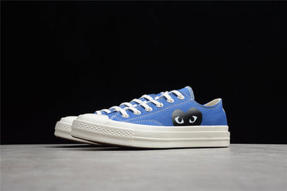 Fabrika Supply Comme des Garçons Play Chuck 70 Low Platform Blue | zapatillas Fabrika Supply